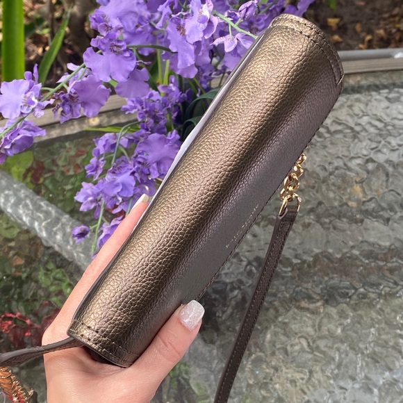 Kate Spade Copper Metallic Wallet Chain Crossbody - Picture 6 of 16